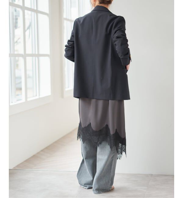 Spick and Span「レースサテンスカート」|スカート|