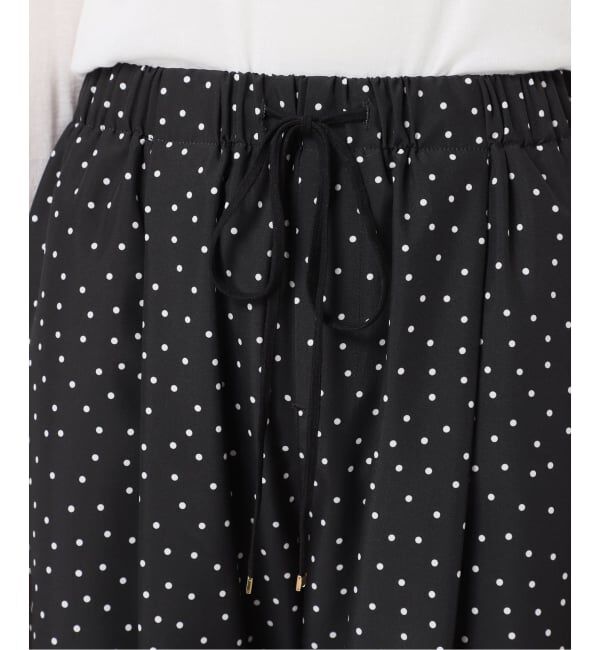 Spick and Span「《WEB限定 / 追加》ドットプリントイージーストレートパンツ」|スラックス|