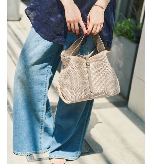 Spick and Span「《WEB限定カラーあり / 追加》VIOLAd&rsquo;ORO / ヴィオラドーロ SANDRO」|トートバッグ|ベージュ A