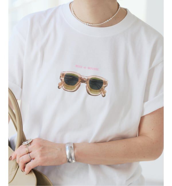 Spick and Span「ANGE IN DISGUISE/アンジ イン ディスガイズ ROSE et MOUSSE TEE」|Tシャツ・カットソー|