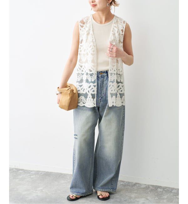 Spick and Span「《WEB限定 / 追加2》5 1/2 TUCKBARREL DENIM」|デニム|