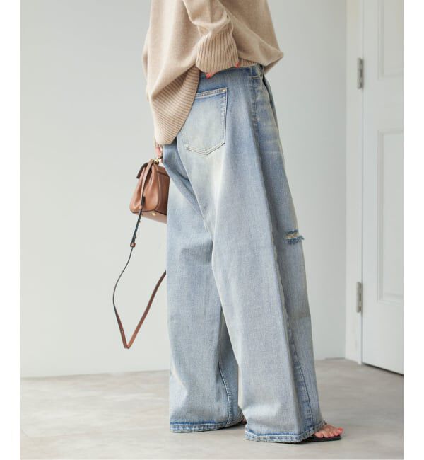 Spick and Span「《WEB限定 / 追加2》5 1/2 TUCKBARREL DENIM」|デニム|