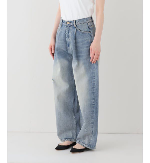 Spick and Span「《WEB限定 / 追加2》5 1/2 TUCKBARREL DENIM」|デニム|