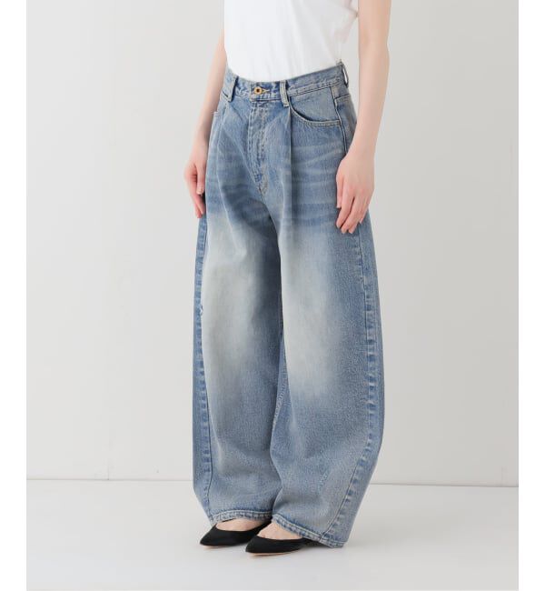 Spick and Span「《WEB限定 / 追加2》5 1/2 TUCKBARREL DENIM」|デニム|