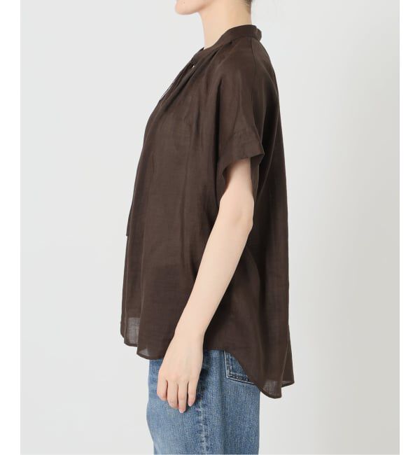 Spick and Span「ラミーミックススキッパーブラウス」|シャツ・ブラウス|