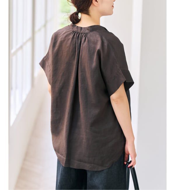 Spick and Span「ラミーミックススキッパーブラウス」|シャツ・ブラウス|