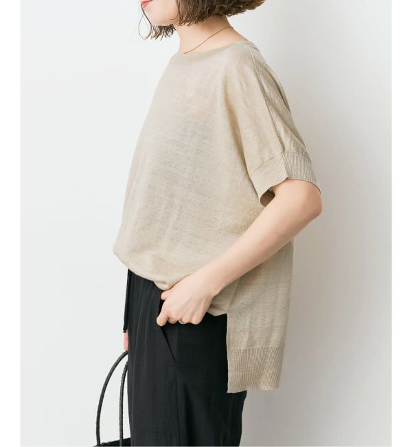 Spick and Span「《手洗い可》リネン天竺フレンチプルオーバー」|ニット・セーター|