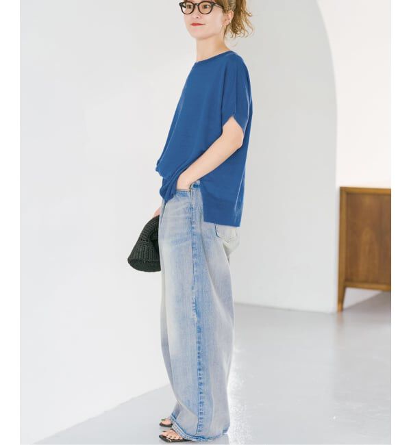 Spick and Span「《手洗い可》リネン天竺フレンチプルオーバー」|ニット・セーター|