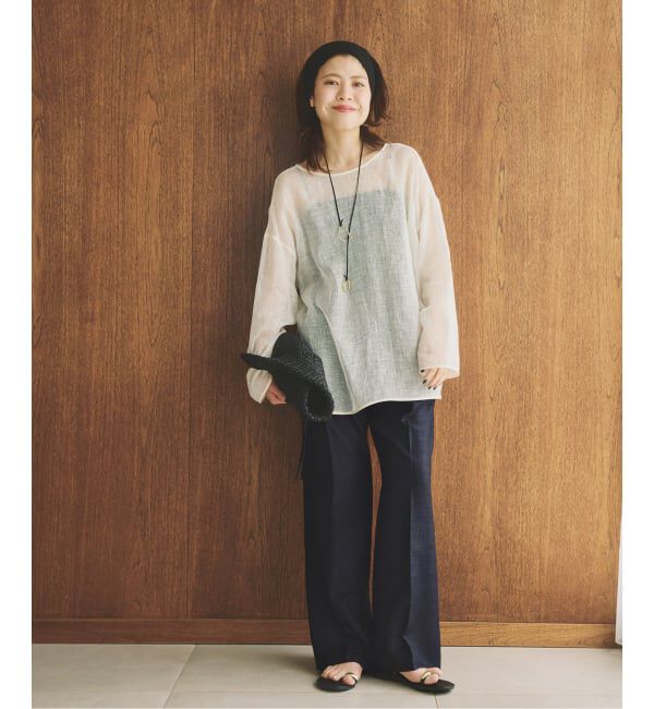 Spick and Span「《セットアップ可》ライトドライクロスパンツ」|スラックス|