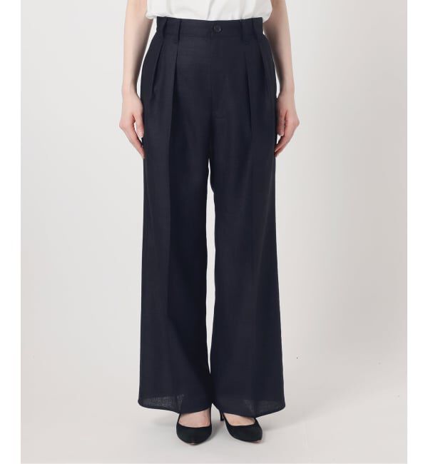 Spick and Span「《セットアップ可》ライトドライクロスパンツ」|スラックス|
