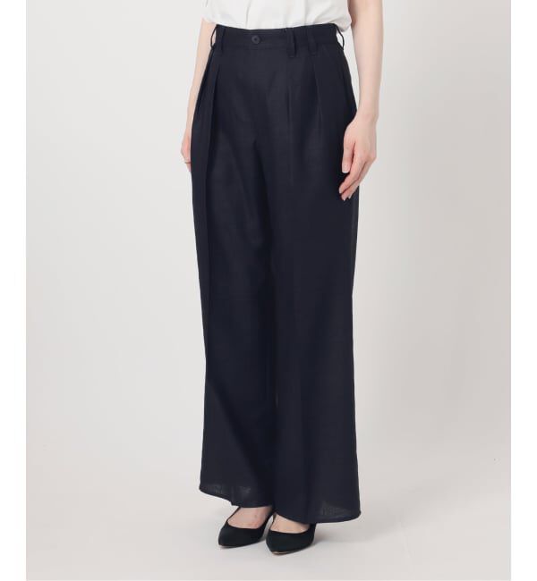 Spick and Span「《セットアップ可》ライトドライクロスパンツ」|スラックス|