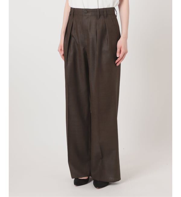 Spick and Span「《セットアップ可》ライトドライクロスパンツ」|スラックス|
