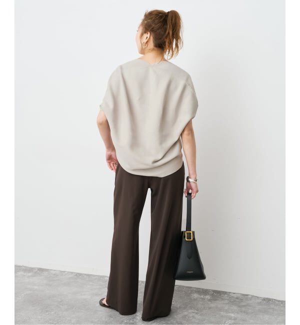 Spick and Span「《手洗い可》CO/PE コンフォートフレンチプルオーバー」|ニット・セーター|