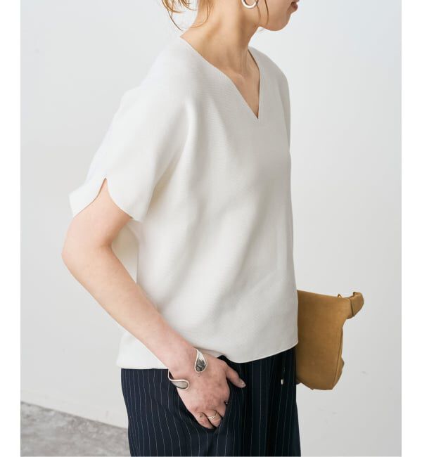 Spick and Span「《手洗い可》CO/PE コンフォートフレンチプルオーバー」|ニット・セーター|