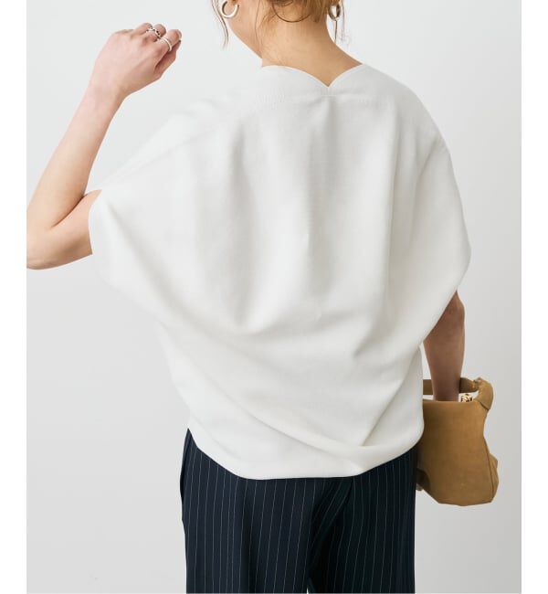 Spick and Span「《手洗い可》CO/PE コンフォートフレンチプルオーバー」|ニット・セーター|