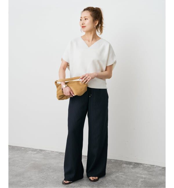 Spick and Span「《手洗い可》CO/PE コンフォートフレンチプルオーバー」|ニット・セーター|