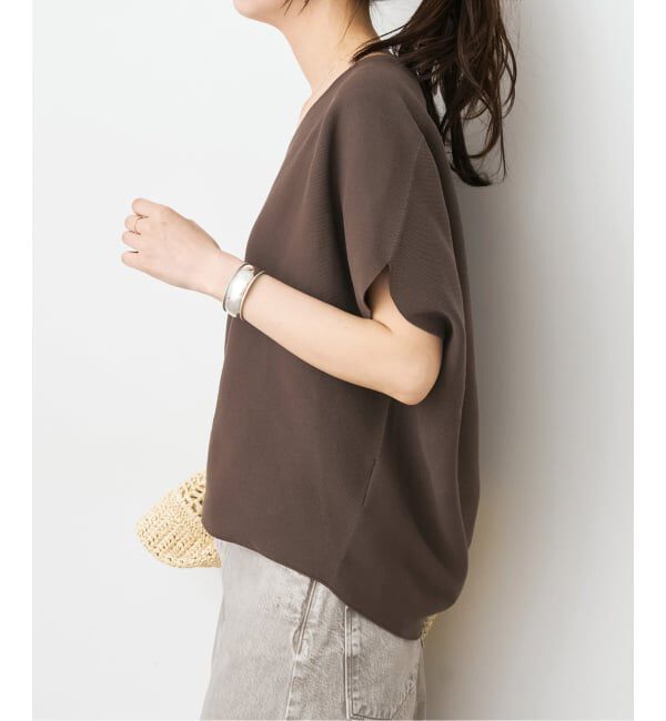 Spick and Span「《手洗い可》CO/PE コンフォートフレンチプルオーバー」|ニット・セーター|