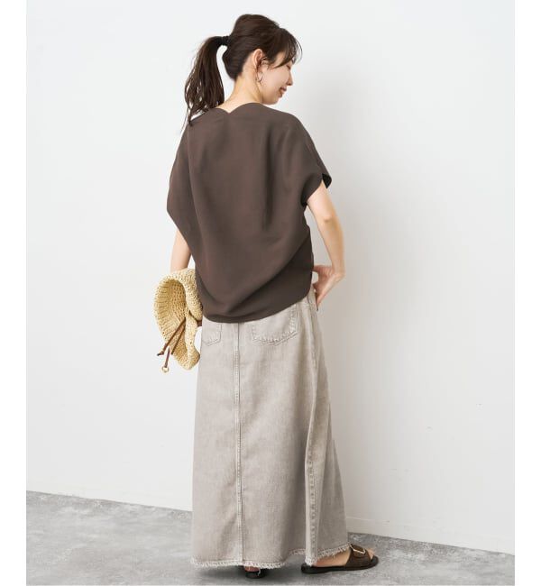 Spick and Span「《手洗い可》CO/PE コンフォートフレンチプルオーバー」|ニット・セーター|