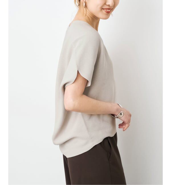 Spick and Span「《手洗い可》CO/PE コンフォートフレンチプルオーバー」|ニット・セーター|