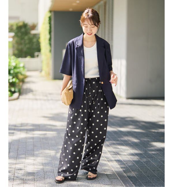 Spick and Span「《一部店舗+WEB限定》ドットプリントイージーパンツ」|その他|