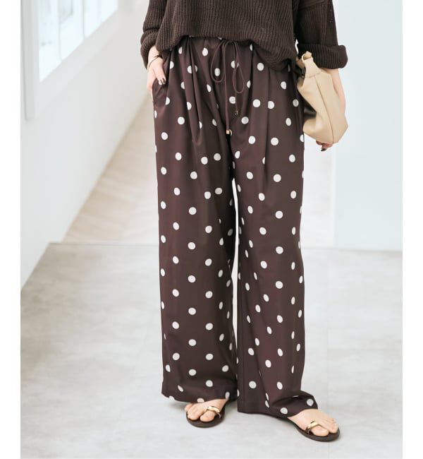 Spick and Span「《一部店舗+WEB限定》ドットプリントイージーパンツ」|その他|
