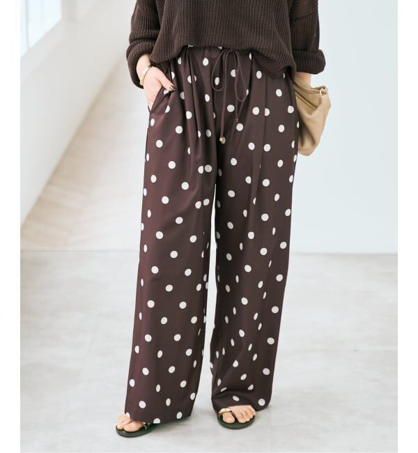 Spick and Span「《一部店舗+WEB限定》ドットプリントイージーパンツ」|その他|