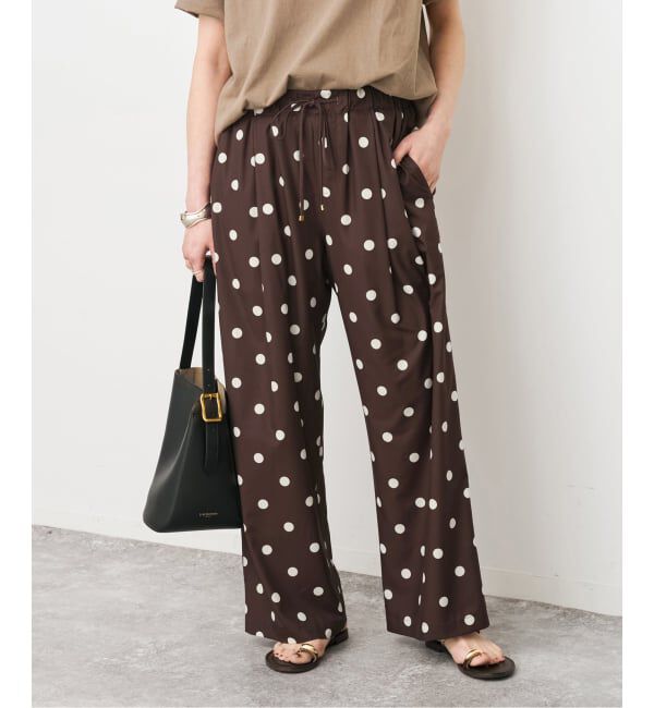 Spick and Span「《一部店舗+WEB限定》ドットプリントイージーパンツ」|その他|