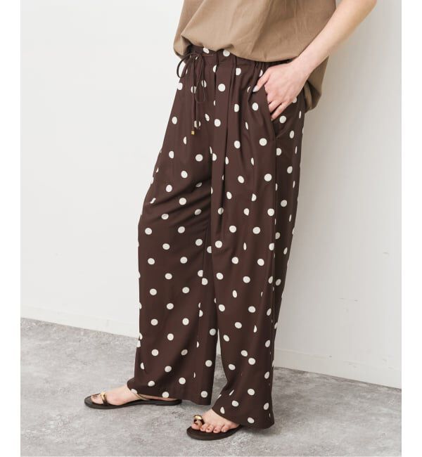 Spick and Span「《一部店舗+WEB限定》ドットプリントイージーパンツ」|その他|