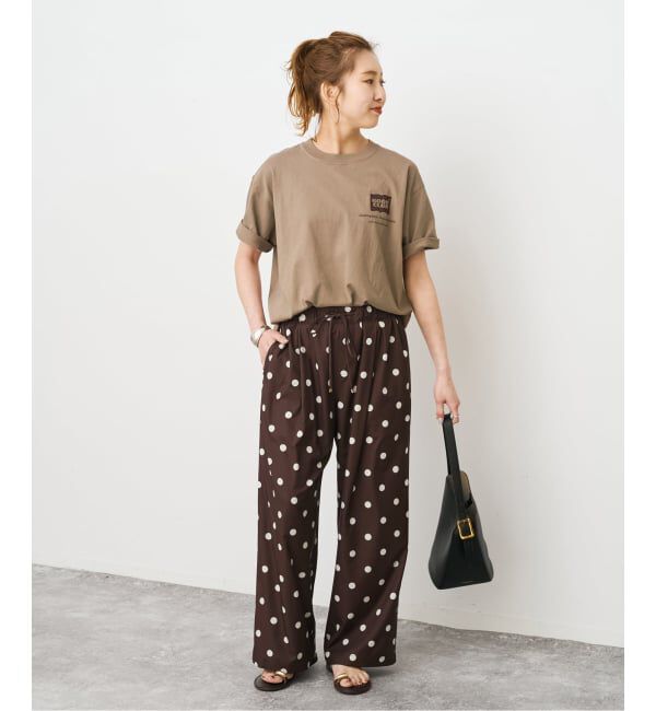 Spick and Span「《一部店舗+WEB限定》ドットプリントイージーパンツ」|その他|