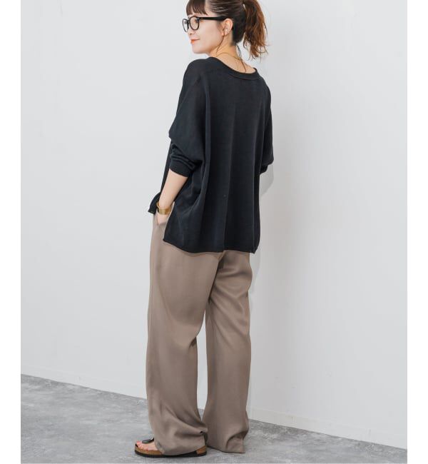 Spick and Span「《新色有り / 追加》コットンリネンギマオーバーサイズカーディガン」|カーディガン|