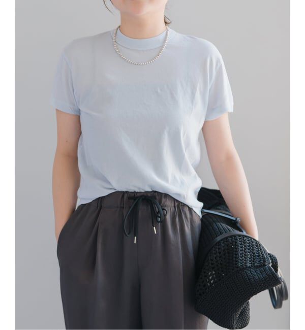 Spick and Span「《新色有り / 追加》ATON/エイトン FRESCA SINGLE JERSEY TIGHT FIT T-SH」|Tシャツ・カットソー|
