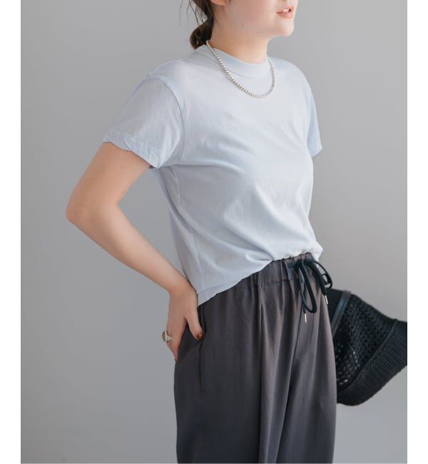Spick and Span「《新色有り / 追加》ATON/エイトン FRESCA SINGLE JERSEY TIGHT FIT T-SH」|Tシャツ・カットソー|