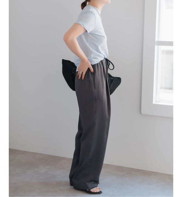 Spick and Span「《新色有り / 追加》ATON/エイトン FRESCA SINGLE JERSEY TIGHT FIT T-SH」|Tシャツ・カットソー|