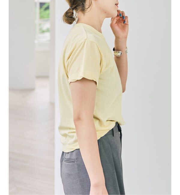 Spick and Span「《新色有り / 追加》ATON/エイトン FRESCA SINGLE JERSEY TIGHT FIT T-SH」|Tシャツ・カットソー|