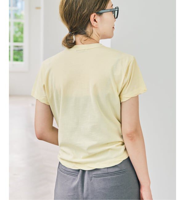 Spick and Span「《新色有り / 追加》ATON/エイトン FRESCA SINGLE JERSEY TIGHT FIT T-SH」|Tシャツ・カットソー|