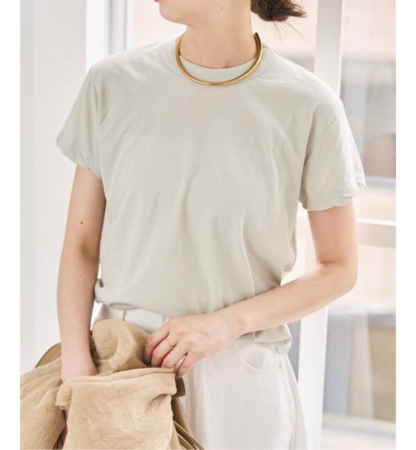 Spick and Span「《新色有り / 追加》ATON/エイトン FRESCA SINGLE JERSEY TIGHT FIT T-SH」|Tシャツ・カットソー|