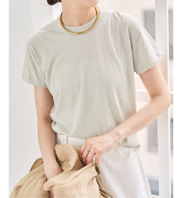 Spick and Span「《新色有り / 追加》ATON/エイトン FRESCA SINGLE JERSEY TIGHT FIT T-SH」|Tシャツ・カットソー|