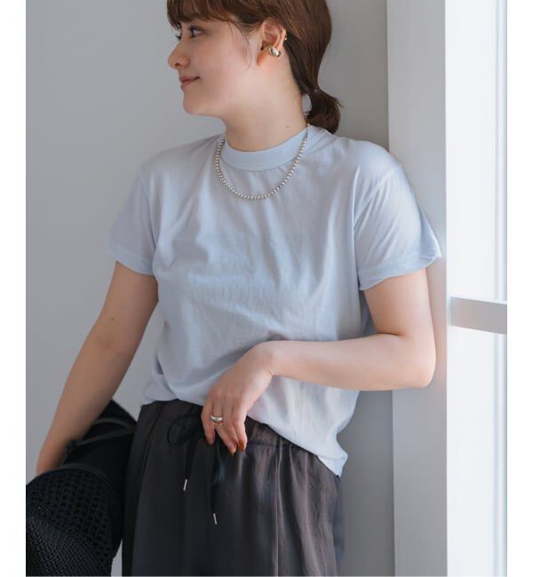 Spick and Span「《新色有り / 追加》ATON/エイトン FRESCA SINGLE JERSEY TIGHT FIT T-SH」|Tシャツ・カットソー|