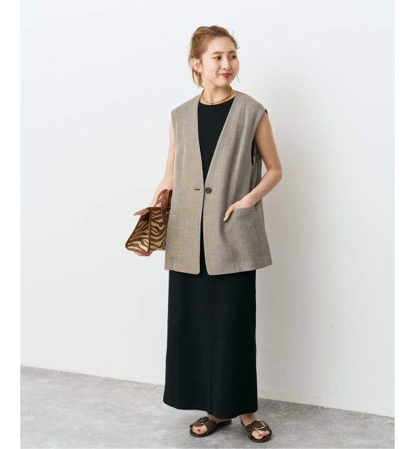 Spick and Span「ドライメッシュツイードベスト」|ベスト・ジレ|