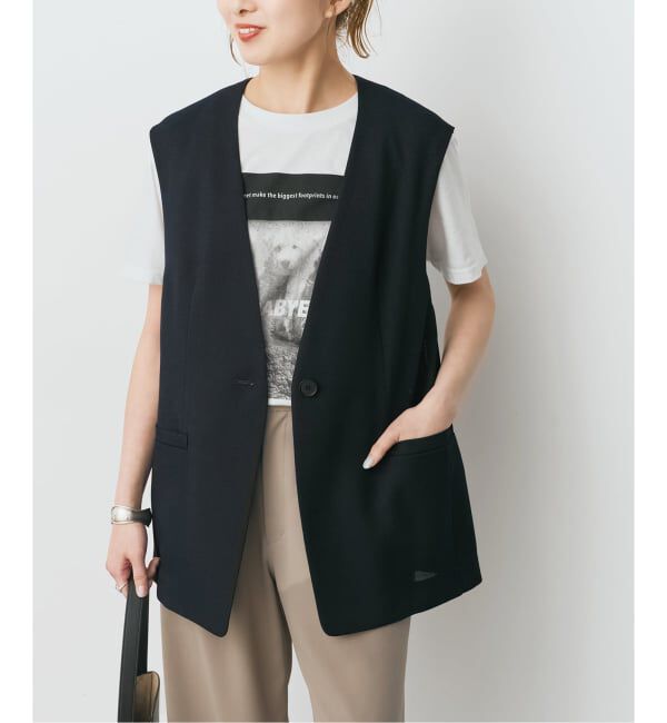 Spick and Span「ドライメッシュツイードベスト」|ベスト・ジレ|