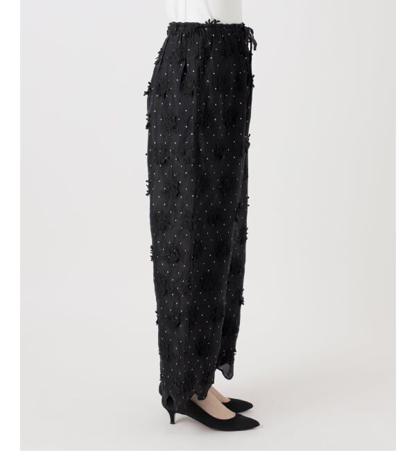 Spick and Span「crinkle crinkle crinkle dot 3D rayon shuntang easy pants」|その他|