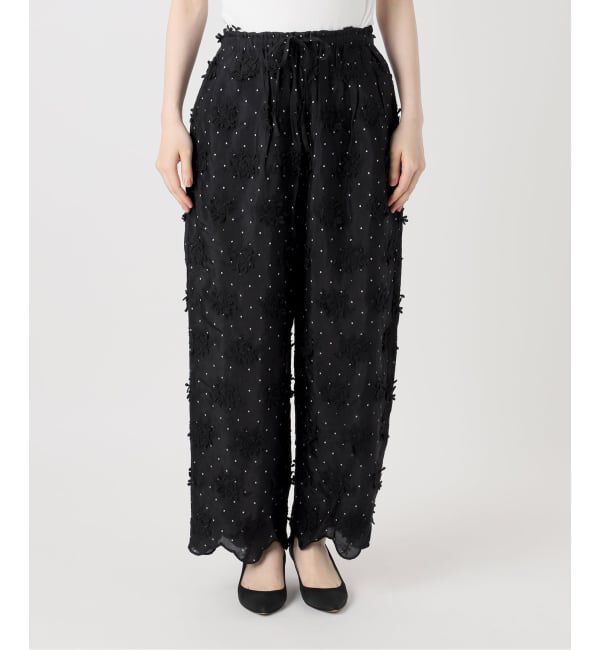 Spick and Span「crinkle crinkle crinkle dot 3D rayon shuntang easy pants」|その他|