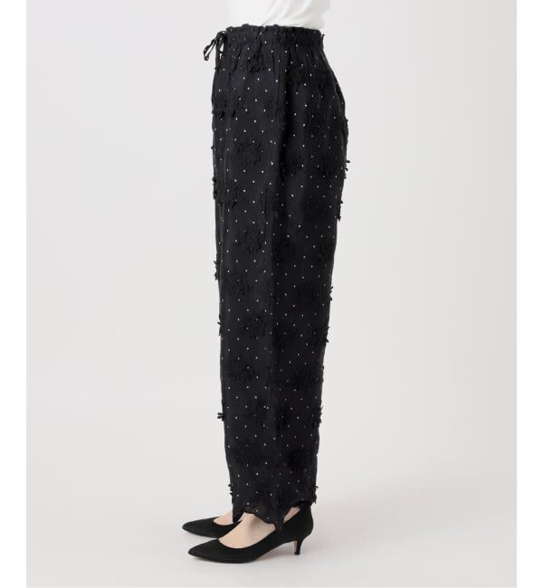 Spick and Span「crinkle crinkle crinkle dot 3D rayon shuntang easy pants」|その他|