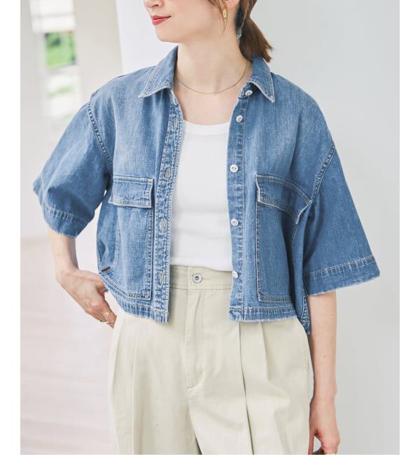 Spick and Span「5 1/2 HALF Sleeve Shirt」|シャツ・ブラウス|