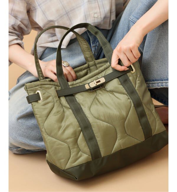 Spick and Span「《一部店舗+WEB限定》SITA PARANTICA/シータパランティカ キルティングナイロントート」|トートバッグ|カーキ