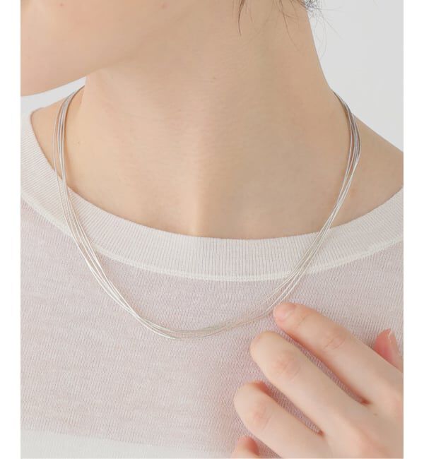 Spick and Span「Native SilverStreams / liquid silver necklace 45cm」|ネックレス|シルバー