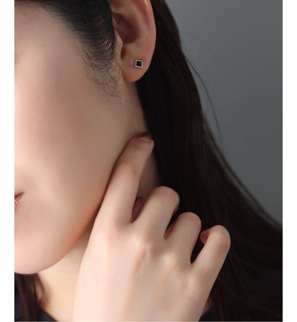 Lilas by Spick&Span「《WEB限定》バイカラー2WAYフリンジピアス K10（両耳）」|ピアス|