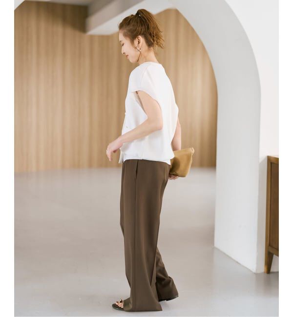 Spick and Span「《WEB限定 / 追加》パールボタンウォッシャブルニットベスト」|ニット・セーター|