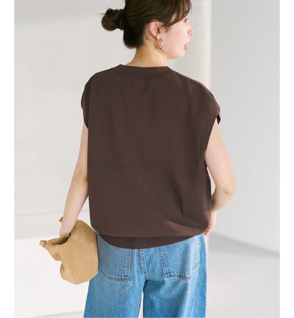 Spick and Span「《WEB限定 / 追加》パールボタンウォッシャブルニットベスト」|ニット・セーター|