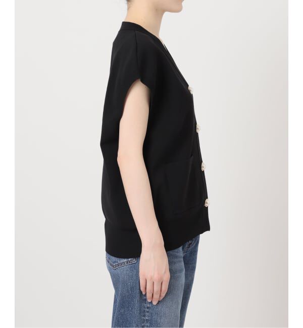 Spick and Span「《WEB限定 / 追加》パールボタンウォッシャブルニットベスト」|ニット・セーター|